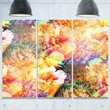 bokeh flowers seamless floral canvas artwork PT6107