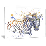 little zebra illustration art animal canvas art print PT6126
