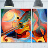 music and rhythm abstract canvas art print PT6138