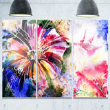 flowers in a collage floral canvas print PT6146