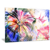 flowers in a collage floral canvas print PT6146