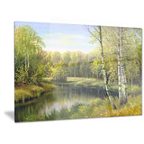 quiet autumn river landscape canvas art print PT6177