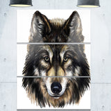 wolf head animal canvas art print PT6183