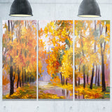 full of fallen leaves landscape canvas artwork PT6202