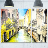 canal in venice cityscape canvas artwork PT6220