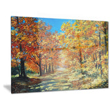 bright day in autumn forest landscape canvas artwork PT6227