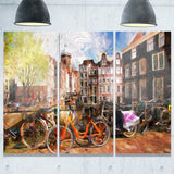 amsterdam city artwork landscape large canvas print PT6244