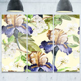 seamless flowers vector art floral canvas art print PT6252