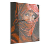 arabian woman in hijab portrait canvas art print PT6278