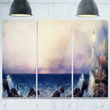 lighthouse sea panoramic landscape canvas art print PT6298