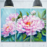 pink peonies floral canvas art print PT6301