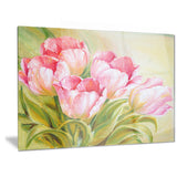 bunch of tulips oil painting floral canvas print PT6312