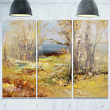 yellow forest landscape canvas art print PT6316