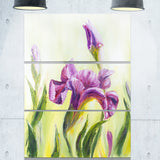 dancing irises floral canvas art print PT6323