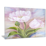 white tulips floral canvas art print PT6337