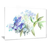 hydrangea blue flowers floral canvas print PT6356