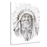 native american indian portrait canvas art print PT6369