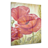 poppies in wheat floral canvas art print PT6381
