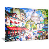 sacre coeur and montmartre cityscape canvas print PT6402