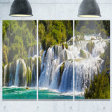 waterfall krka panorama landscape photography canvas print PT6409
