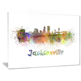 jacksonville skyline cityscape canvas art print PT6418