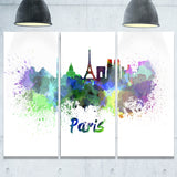 paris skyline cityscape canvas art print PT6425