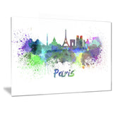 paris skyline cityscape canvas art print PT6425