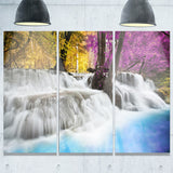 erawan waterfall landscape photography canvas print PT6439
