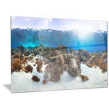 indonesia underwater panorama photography canvas art print PT6443