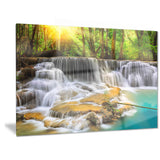 kanchanaburi province waterfall photography canvas print PT6463