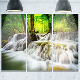 erawan waterfall landscape photo canvas art print PT6474