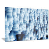 abstract blue ice photography canvas art print PT6502