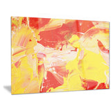 yellow and red abstract art abstract canvas print PT6516