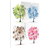 set of floral trees floral canvas art print PT6521