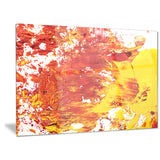 textured red and yellow art abstract canvas print PT6527