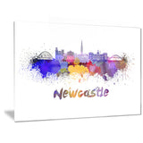 newcastle skyline cityscape canvas art print PT6550