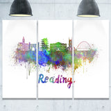 reading skyline cityscape canvas artwork print PT6554