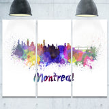 montreal skyline cityscape canvas artwork print PT6573