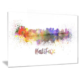 halifax skyline cityscape canvas artwork print PT6577