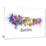 quebec skyline cityscape canvas artwork print PT6584