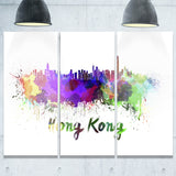 hong kong skyline cityscape canvas artwork print PT6587