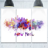 new york skyline cityscape canvas artwork print PT6592