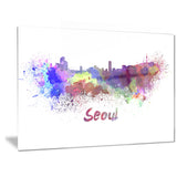 seoul skyline cityscape canvas artwork print PT6593