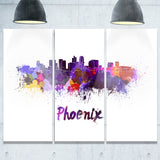 phoenix skyline cityscape canvas artwork print PT6613