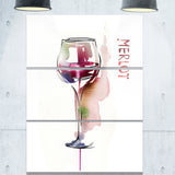 red wine contemporary artwork PT6622