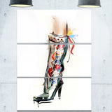 decorative shoe digital canvas art print PT6646
