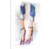 female legs and shoes digital print on canvas PT6672