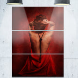 woman in red portrait contemporary artwork PT6711