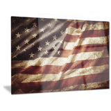 american flag contemporary canvas art print PT6715