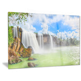 dry nur waterfall landscape photo canvas art print PT6794